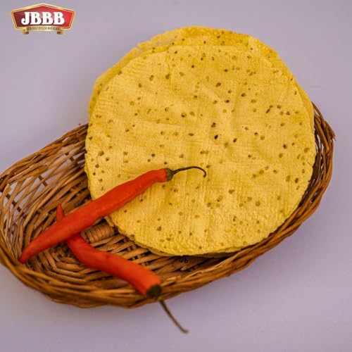 Image of JBBB Moong Special Plain Papad - 400g | Rich in Traditional Indian Taste, Aroma & Flavour | Home Made, Healthy & Tasty Snacks | Ideal for Lunch, Dinner & Festivals(Pack of 1)