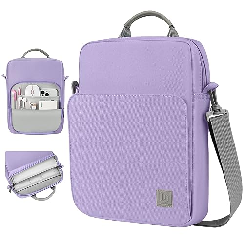 Dadanism 9-11' Tableta Bolsa de Hombro Protectora para iPad (A16) 11', iPad 10.ª Gen/Air 5 4 10,9', i-Pad Air/Pro 11', i-Pad 9/8/7.ª Gen 10,2', Galaxy Tab A9+ Plus 11'/Tab S10 FE, Grisáceo Púrpura