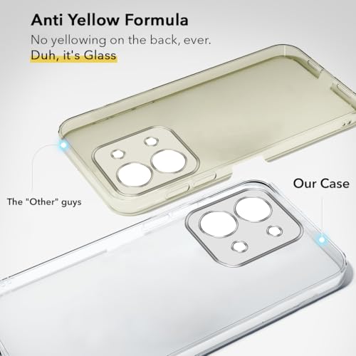 Image of Jkobi Lifetime Anti-Yellow Clear Back Cover Case for Poco C85 5G (Sleek Hard Crystal | Shockproof and Camera Protection)
