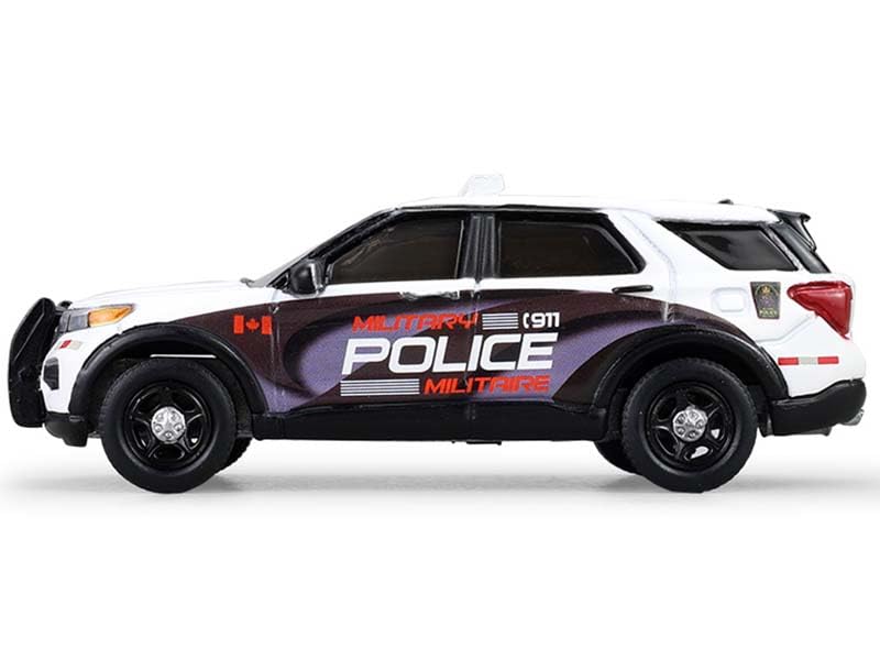 Modelo a escala 1/64 Police Interceptor Utility Canadá Blanco miniatura 2
