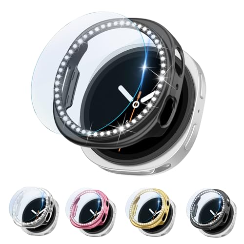 ALMNVO [4+4pbN LLP[X Samsung Galaxy Watch 8 XN[veN^[ 44mmp KX Ob^[ _Ch op[ tFCXJo[ Galaxy Watch 8 ANZT[ 44mm Gala