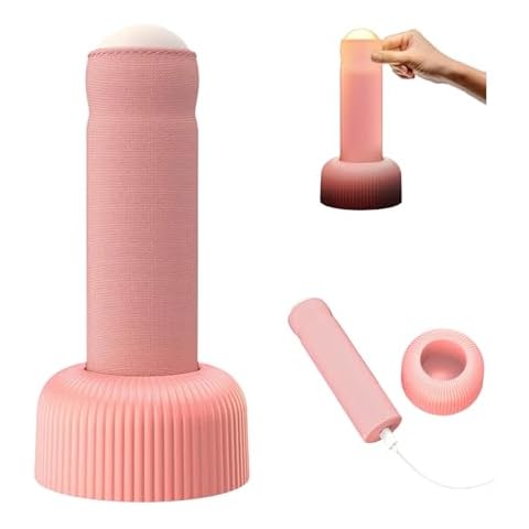 KoovDem Funny Night Light Creative Silicone Hand-Pull LED Bedroom Bedside Lamp - Hilarious Gag Gift, Prank Decoration, and Party Humor (Pink) Cover