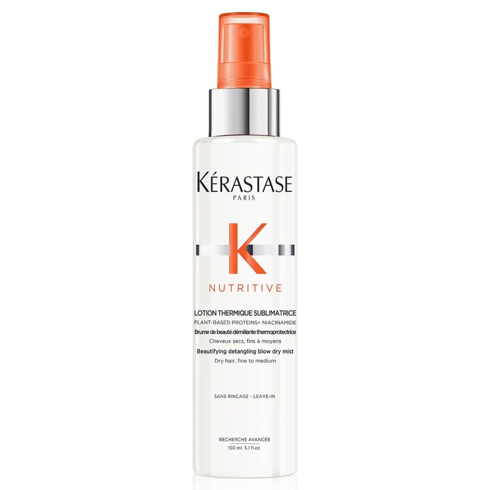 Nutritive, Beautifying Detangling Blow-Dry Mist for Fine to Medium Dry Hair, Heat Protectant, Lotion Thermique Sublimatrice, 150 ml