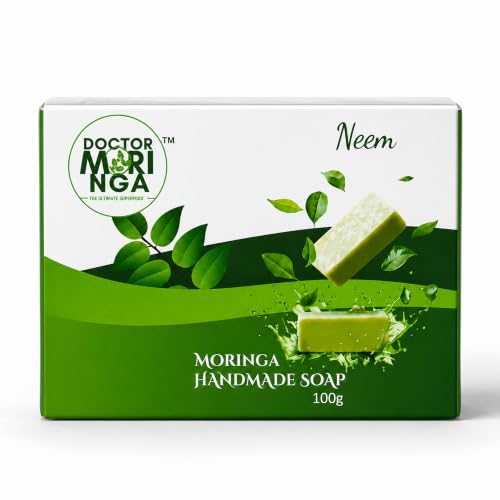 Image of Herbal Handmade Bathing Soap 100gm (1 Piece) | Neem Soap for Deep Cleansing | Removes Dirt & Impurities | No Mineral Oils | Suitable for All Skin Types
