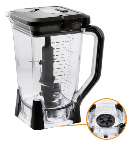 Listado de vaso licuadora ninja que Puedes Comprar On-line. 45 Repuesto para jarra Ninja Blender de 70 onzas XL con tapa superior y conjunto de 6 cuchillas, repuesto para licuadora Ninja BL610 BL710WM BL710WMC CT610 C0610B CT610C CT611C CO650B