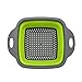 durszlak Silikonowe składane koszyk spustowy owoce warzywo mycie koszyk Składany Colander Colander Collaphible Dreaster Kitchen Storage Tool Wytrzymały i łatwy w użyciu