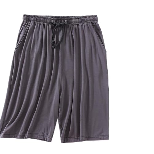 Schlafhose Herren Kurz Baumwolle - Schlafshorts Herren Kurz Baumwolle Große Größe, Pyjamahose Kurze Schlafanzughose Sommer Bermuda Shorts Dünn Sommerhose Baggy Nachtwäsche Strand Jogginghose