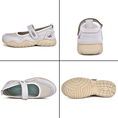 Women's Hollow Mesh Mary Jane Shoes Fashion Hand Stitching Lightweight Breathe Arch Support Non-Slip Sneakers Comfort Slip on Orthotic Casual Walking Shoes3