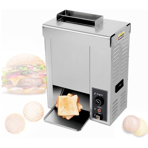 Komercyjna w pełni automatyczna maszyna do burgerów, elektryczna maszyna łańcuchowa do pieczenia tostów/bułek/chleba, z regulacją temperatury w zakresie 50–300°C i regulacją grubości