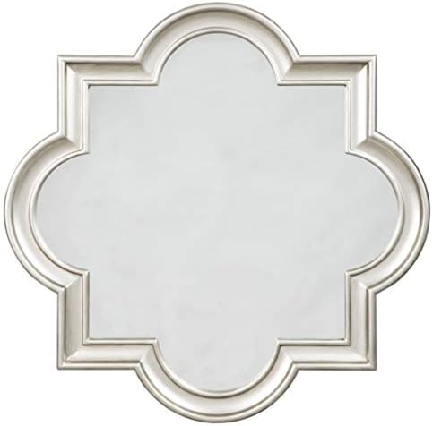 Signature Design by Ashley Desma Traditional Quatrefoil Framed Accent Mirror, 36 x 36 in, White