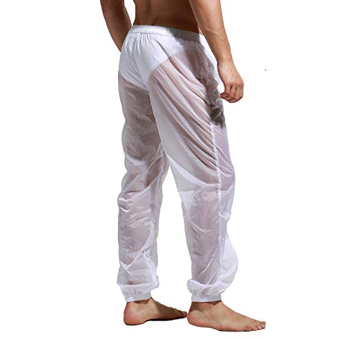 Men's Light Translucent Holiday Pants Qucik Dry Hot Beachwear4