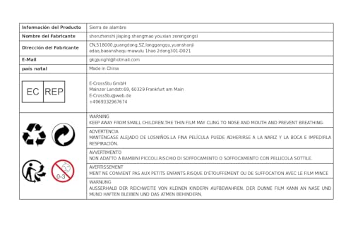 JISADER Serra de Multifuncional para Cortes Precisos em Materiais Diversos, 0.45mm