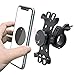 WJY Support de Téléphone de Vélo Incassable, 360° Rotatif Support de Téléphone Portable Réglable, Support Téléphone Scooter Anti-secousse et Super Stable, pour Téléphones de 4,0 à 6,5 Pouces