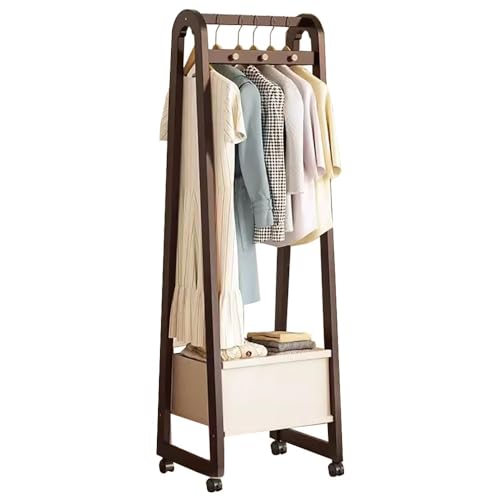 Genérico Perchero de Madera Maciza, Perchero Industrial Grande, Resistente y Duradero, fácil de Montar, para Dormitorio, Oficina, Pasillo: 50/70/100CMx39CMx165CM, Carga máxima 80kg