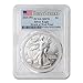 2025 (W) 1 oz American Silver Eagle Coin MS-70 (First Strike - Struck at West Point - Flag Label) $1 PCGS MS70