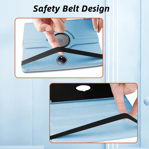 Image of TGK 360 Rotatable Smart Flip Case Cover for OnePlus Pad 2 12.1 inch Tablet (Sky Blue)