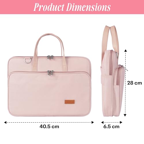 Image of Protecta Windfall 15.6 Inch Laptop Bag for Men & Women - Durable, Water-Repellent Office & Travel Macbook Messenger Bag with Padded Laptop Sleeve, Stylish Bag for Work, School and College