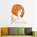 Produktbild lyclff Salon Aufkleber Frau Friseur Haar Beauty Spa Aufkleber Haarschnitt Poster Vinyl Wandtattoos Dekor Dekoration Wandbild Salon Aufkleber   94 * 115 cm