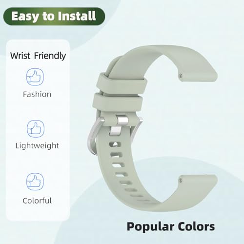 3 Pack Correas de silicona para Garmin vivoactive 5 y más miniatura 5