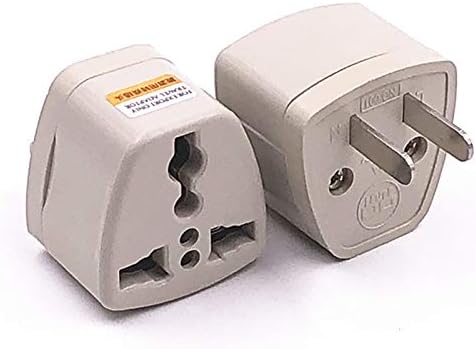 2 Packs High Performance Universal UK/EU/AU to US Adapter Travel Power Plug Adapter Converters 250V 10A Socket Converter Travel Adapter (2 Pack)