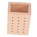 VALICLUD Holzbithalter Werkzeugblock Für Bohreraufbewahrung Kompakter Werkzeugaufbewahrungsblock Für Nagelstudios Und Heimgebrauch
