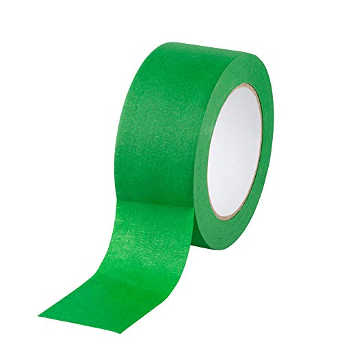 Lichamp 4 Pack Green Painters Tape 2 Inch Wide, Medium Adhesive Green Masking Tape Bulk Multi Pack, 2 Inch X 55 Yards X 4 Rolls (220 Total Yards) #TOP1