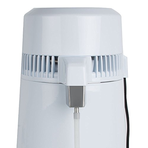 Pevor Home Water Distiller,Electric Pure Water Distiller Purifier Adjustable Temperature 1Gal 4L 750W for Dental/Medical/Lab/Home (USA Shipment)