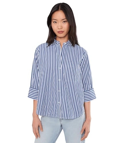 Amazon.com: Madewell Womens The Signature Y-Neck Shirt in Poplin