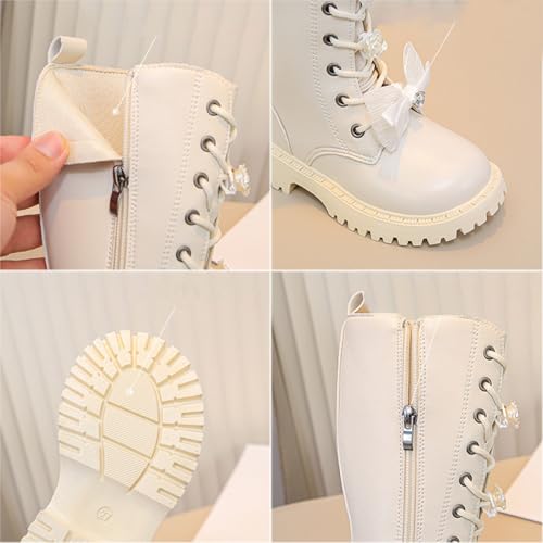 Chaussures d'hiver chaudes pour bébé avec fermeture éclair et lacets robustes - 7