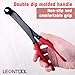 LEONTOOL 75 Degree Angled U-Joint Snap Ring Pliers Push Pin Removal Pliers for Automotive and Medium Duty Trucks, Cars, Equipment, and ATV/UTV, Push Pin Pliers for use with Class 1-5 Vehicles