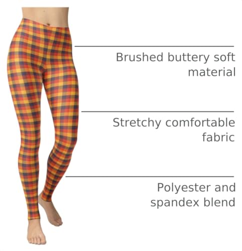 Image of sissycos Women's 80s Leggings Neon Artistic Splash Printed Buttery Soft Stretchy Pants