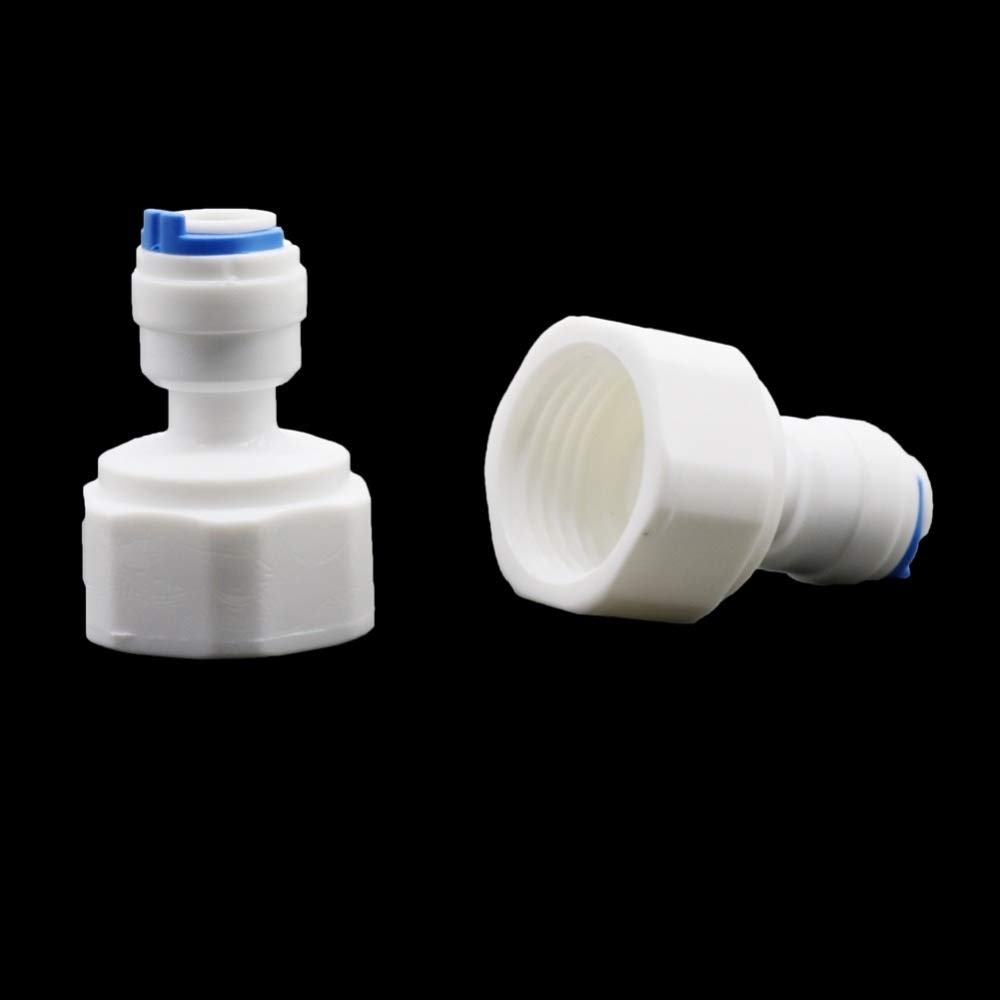 Manguera de jardín Hilo Interno de 1/2 Pulgada a 1/4 Pulgadas de Bloqueo Deslizante Conector rápido Butt Conectores de Bomba de tubería neumáticos Conectores de riego 50 PCS
