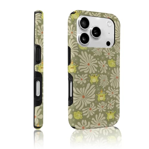 Coque iPhone 17 Pro Max ZHEGAILIAN grenouille brillante 2 en 1 magnétique