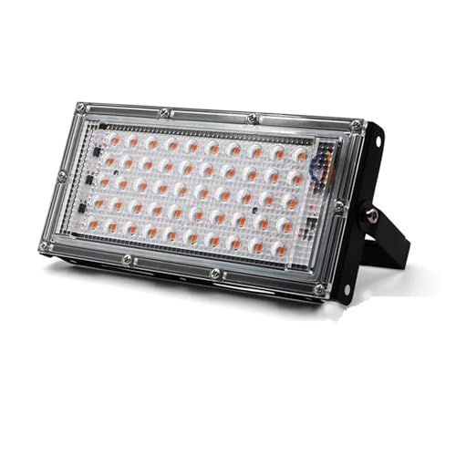 VXDEFP Reflector Led for exteriores de 50W y 100W, lámpara LED for cultivo de plantas de espectro completo, proyector, farola, luz Led for cultivo Focos LED(50W With Plug)
