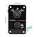 12V Switch Panel, Outboard Single Engine Key Switch Panel Assembly for Yamaha Outboard Yacht 704-82570-12-00 704-82570-11-00 704-82570-08-00