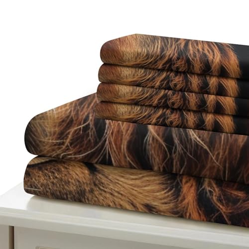 Parure de couette Lion imprimé 3D literie microfibre supérieure - 6