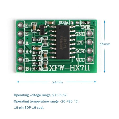 6 Pcs HX711 Wägezelle Gewicht Sensor Modul 24-Bit Präzision AD Modul Dual-Kanal für A rduino Waage