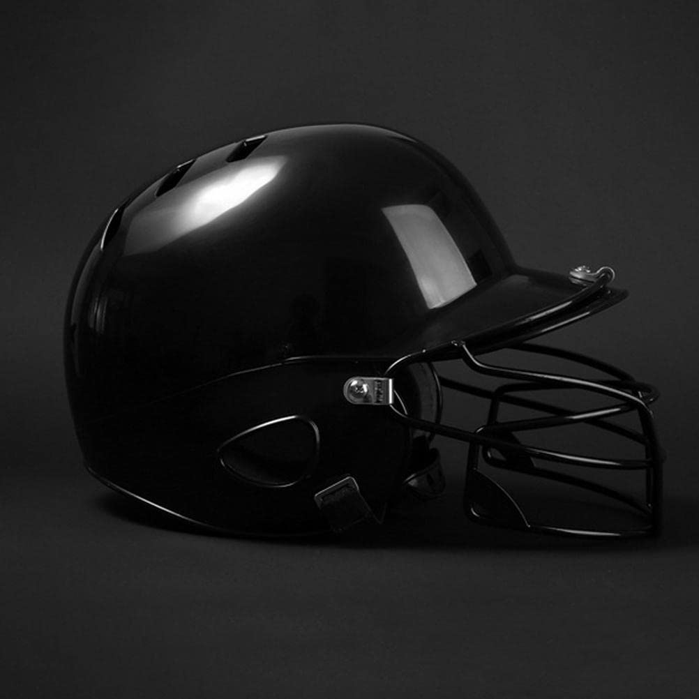 Casco de softball con almohadillas de espuma ABS con cubierta facial para deportes de béisbol, juegos, entrenamiento