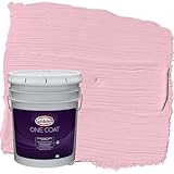 Glidden One Coat 5 gal. Rose Melody/Pink Satin Exterior Paint with Primer