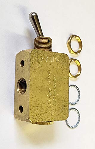 VA VTS-2 - Clippard MJTV-4 - 2 Position 3 Port Air Diverter Valve With Exhaust 1/8'' Female NPT (.405''-27 Threads)