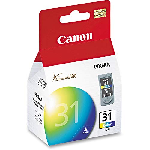 Canon Genuine Brand Name, OEM 1900B002 (CL31) CL-31 Color Inkjet Cartridge for PIXMA iP1800, PIXMA iP2600, PIXMA MP140, PIXMA MP190,Â PIXMA MP210, PIXMA MP470, PIXMA MX300, PIXMA MX310 Printers