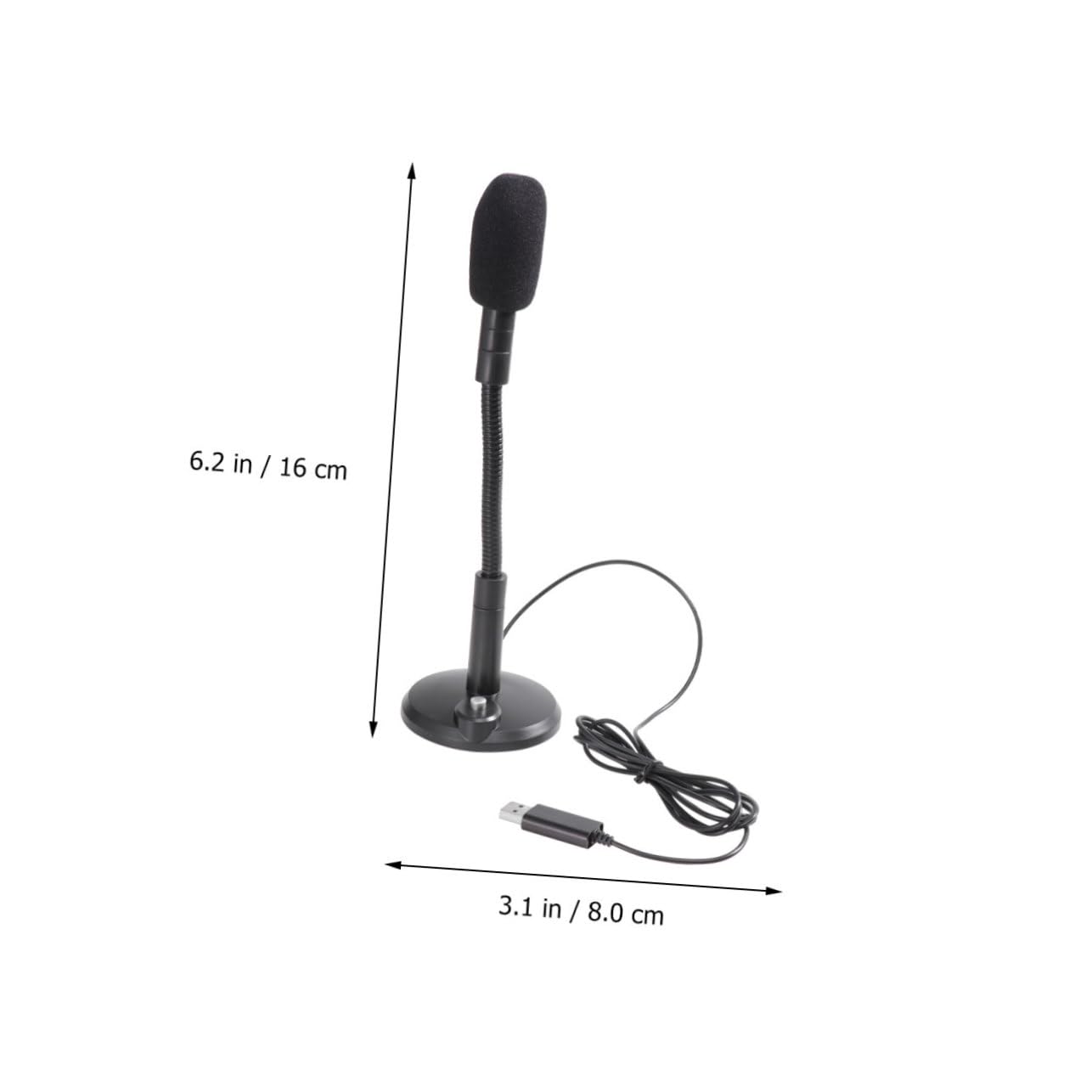 HONMEET 1Set USB Condenser Microphone for Desktop Recording Black for Podcasts Streaming and Vocals Minimized Background Noise Crisp Sound Quality for Home Studio Use