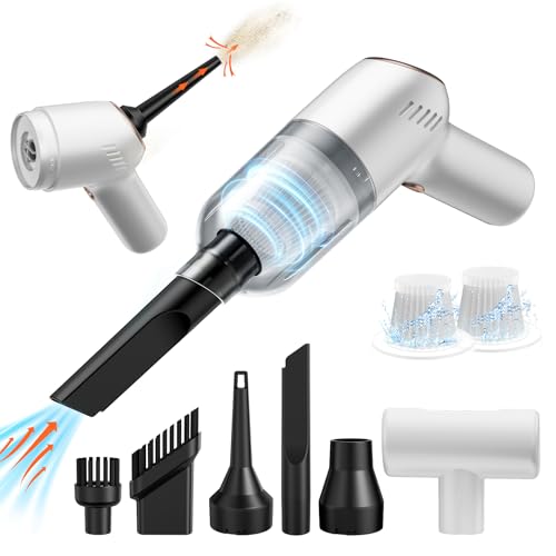 APPS2Car 3 in 1 Aspirateur Voiture, 12000 PA Portable Mini Aspirateur Voiture Puissant sans Fil,...