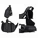 Drop Leg Holster Airsoft Holster Thigh Pistol Gun Holster Tactical Leg Harness Right Hand Adjustable (Black (Right))