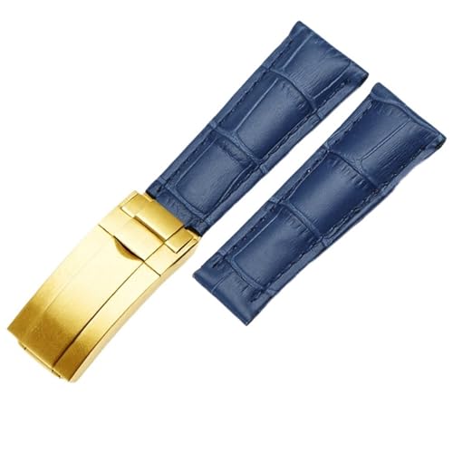 Bracelet de montre cuir de veau véritable 20mm Rolex
