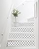 FLFK Black and White Patterns Stair Decals Set of 5 - Stair Stickers Decals Peel and Stick Vinyl for Stair Riser, 39.3" W x 7.08" H #5