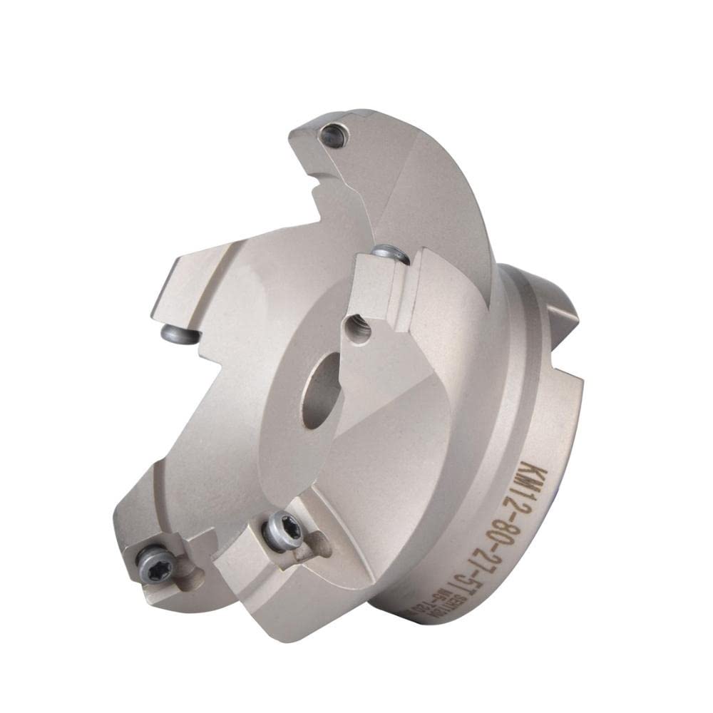 Fraise à Surface de Dalle KM12 50mm 63mm 80mm 100mm Outils de fraisage CNC for Inserts SEKT1204 et SEHT1204 Fraise (Size : KM12-50-22-4T)