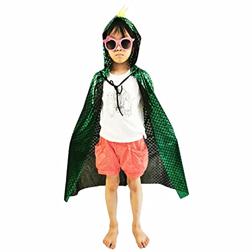 Disfraz Infantil Capa Dragón Verde 3-8 Años miniatura 2