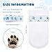 SNOMEL 40 Pieces Waterproof Disposable Dog Booties for Paw Protection, Anti Slip Dog Shoes, Dog Feet Covers with Adjustable Self-Adhesive Bandage for Small Medium Dogs Indoor and Outdoor Use