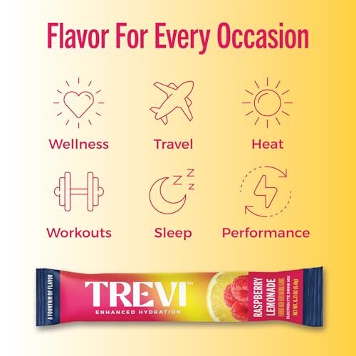 Image of TREVI Electrolytes Powder Packets, Sugar Free Hydration, Raspberry Lemonade